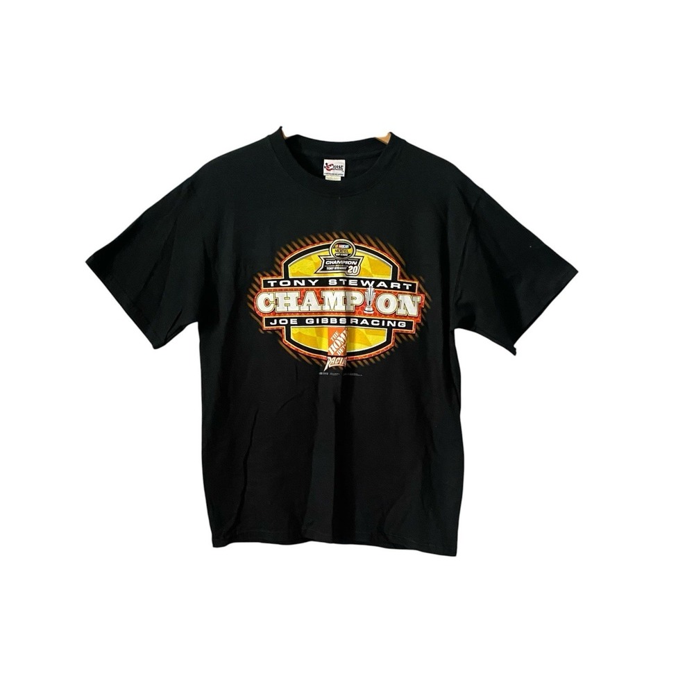 Tony Stewart Mens Chase Authentics 2005 NASCAR Champion Black T-Shirt Medium